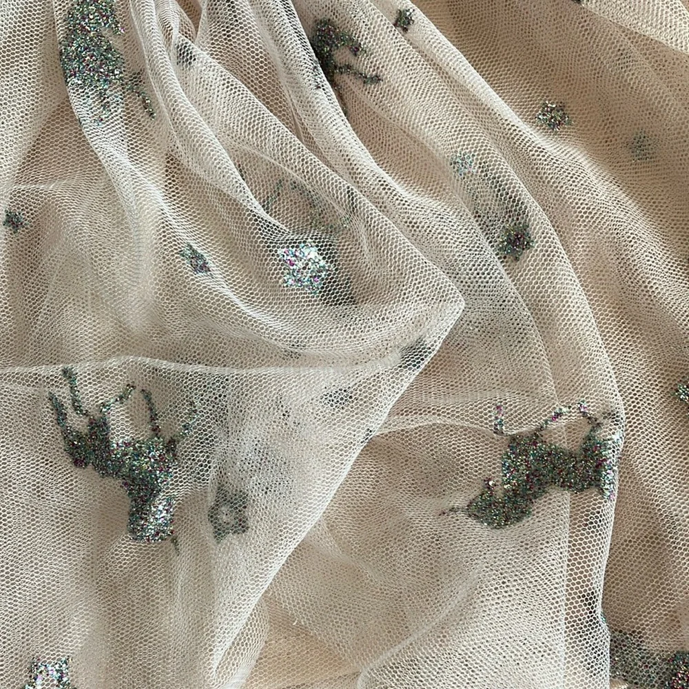 Zunie Pink and Silver Starry Tulle Skirt - Picture 3 of 4